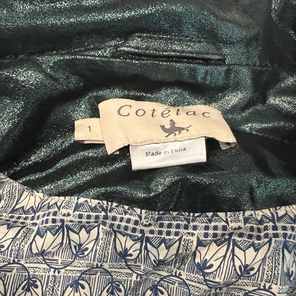 Cotelac Green Leather Jacket - Picture 3 of 8